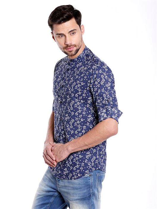 Jack & Jones Men Casual Wear Printed Shirt